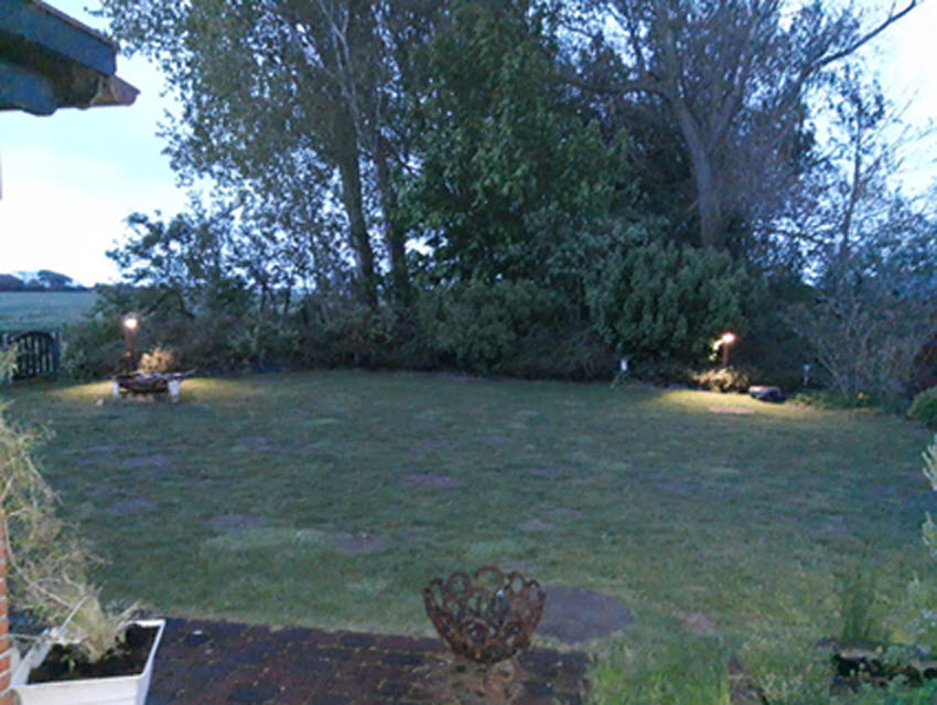 Garten am Abend