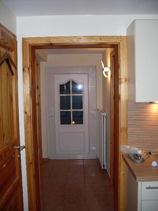 Die Haust�r von innen